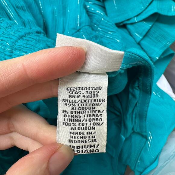 Route 66 Y2K Teal Beach Halter Dress - Picture 4 of 4